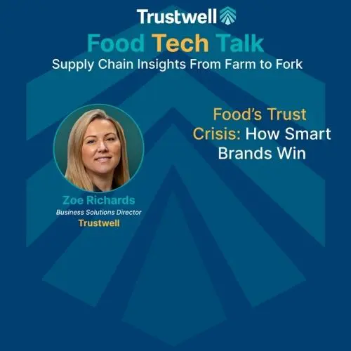 Promotional graphic: Zoe Richards on HFSS UK Food Regulations and consumer trust