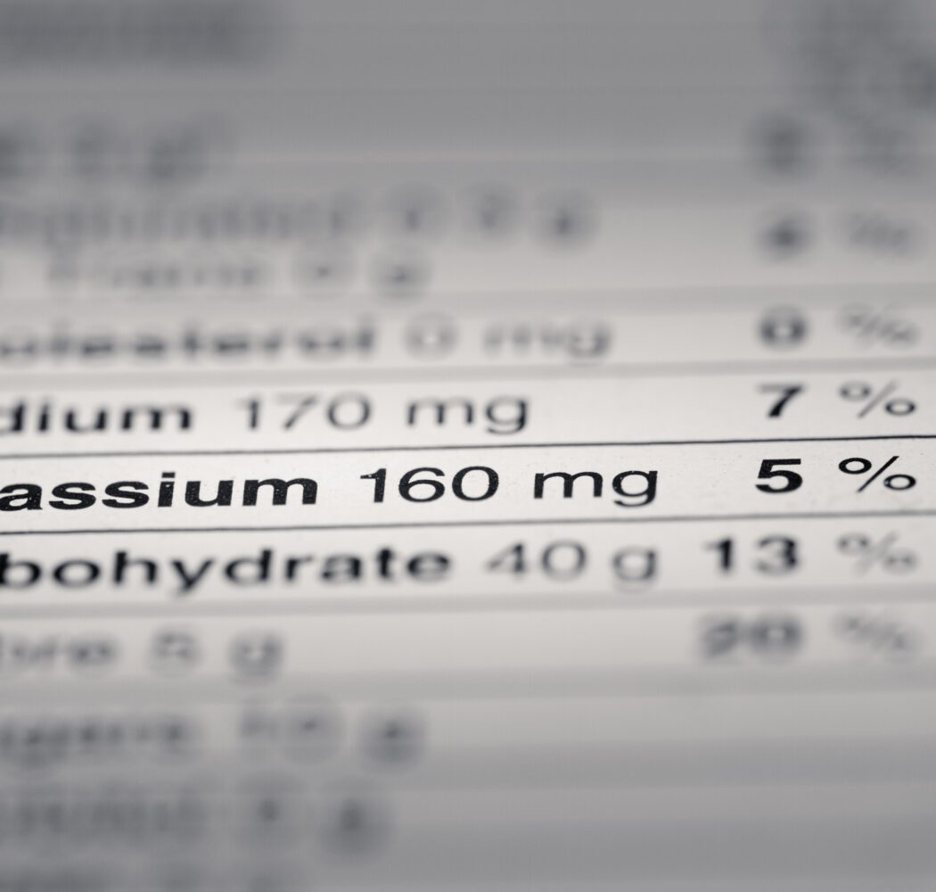 Potassium on the Nutrition Facts Label