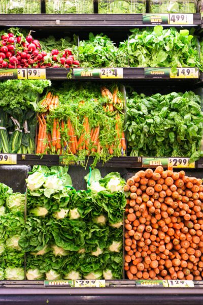 Fresh Vegetables in Produce Market