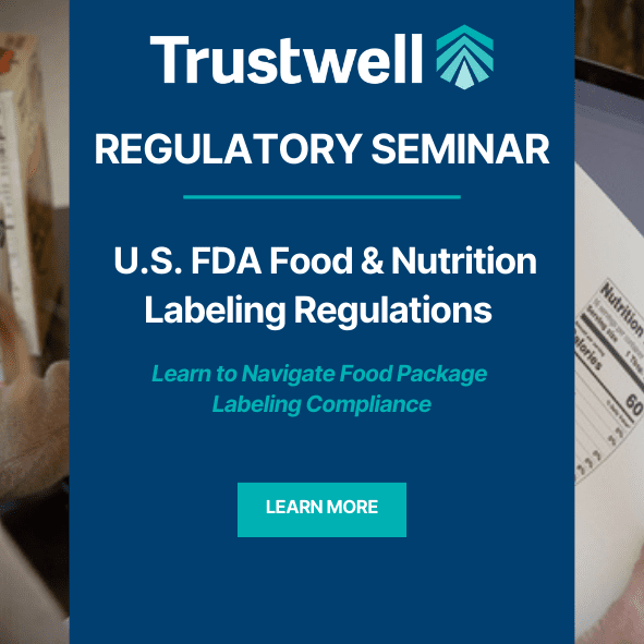 FDA Food and Nutrition Labeling Training and Regulatory Seminar Course