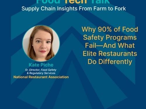 Kate Piche of the National Restaurant Association featured in Trustwell’s Food Tech Talk on why most food safety programs fail and what works.